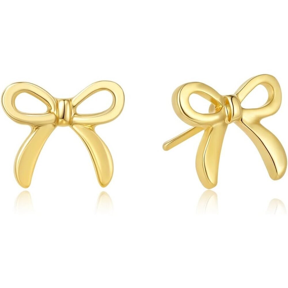 Women's Style X Earring Long Tassel Chain Drop Earrings Trendy Small Bow Sparkly